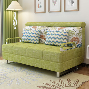 菲诗雅沙发床两用可折叠1.5米1.8米2米小户型简易多功能北欧布艺