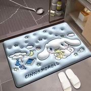 3D地膨胀小花软硅藻泥吸水地垫浴室防滑厕所卫生间易清洗软脚垫