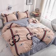 家纺床上用品被子三件套寝室1.5学生，宿舍女单人，被套单件床单被单2
