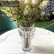 ROGASKA水晶玻璃宫廷花瓶北欧风格卧室插花花瓶宝石绿色花瓶 CROW