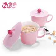 Fasola密封防漏杯盖食品级密封防尘盖茶杯盖子可爱陶瓷水杯盖子