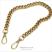 古金色1.3cm铝合金链条女包包，链子金属包链单肩斜挎包带子包带饰