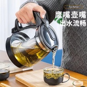 办公家用玻璃泡茶壶茶水，分离冲茶器，耐高温防爆玻璃花茶壶