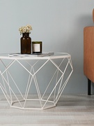 北欧铁艺个性八边钢化玻璃，茶几简约客厅小户型，现代风格简易桌子