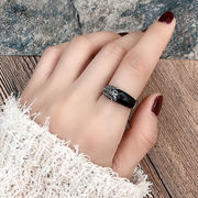 宫廷风复古欧美食指戒指女时尚，绿色人造石头镶钻简约个性银色指环