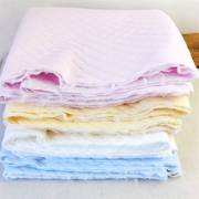 夹棉布料宝宝纯棉针织，夹棉面料加厚空，气层婴儿类连体衣保暖棉衣