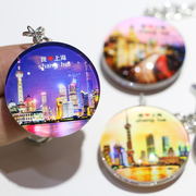 上海旅游纪念品钥匙扣，东方明珠外滩钥匙圈，文创包挂件中国风礼物