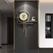 轻奢欧式挂钟时尚家用钟表2023客厅创意时钟现代简约餐厅挂表