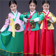 高档儿童韩服朝鲜族服装，幼儿套装女童表演服大长今韩国和服纱裙演