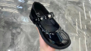泰兰尼斯2024年春款演出儿童黑色皮鞋女童软底英伦风单鞋
