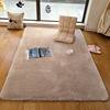 日式柔软细绒地毯水洗地垫客厅卧室驼色床边时尚简约现代茶几定制