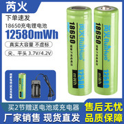 芮火18650锂电池充电器大容量，3.7v强光手电筒，小风扇4.2v头灯