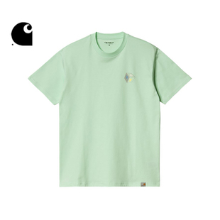 Carhartt WIP短袖T恤男装春夏3D LOGO立方体图案印花个性卡哈特