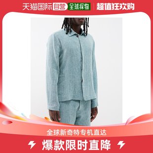 香港直邮潮奢marane男士亚麻衬衫式夹克