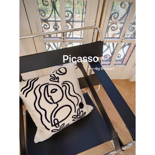 犀牛生活  毕加索设计师系列沙发抱枕腰枕客厅极简抽象创意靠垫