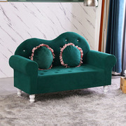 现代简约a欧式布艺沙发，单人双人三人小户型，卧室ktv服装店铺贵妃椅