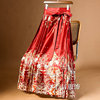 新中式国风红色喜服汉服，马面裙半身裙女秋冬裙子百褶裙长裙