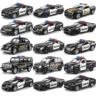 卡威玩具警车仿真合金小汽车模型，特警玩具车，越野车儿童警察车男孩