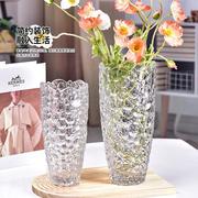 水晶玻璃花瓶透明欧式创意水培富贵竹花瓶百合花瓶玫瑰插花花盆