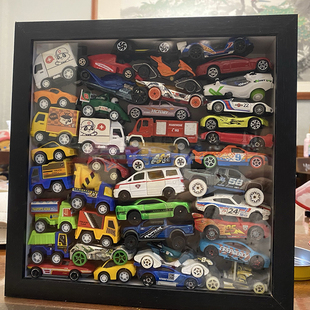 小汽车收纳相框三吨半咖啡置物盒，卡通模型动漫玩具展示框