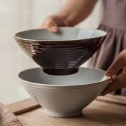 创意中式陶瓷味千拉面，碗家用大容量，汤面碗菜碗方便面泡菜麻辣烫碗