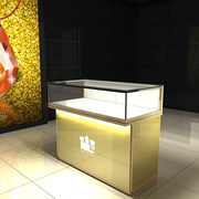 黄金珠宝展示柜玻璃柜展示架，首饰货架手表，陈列柜饰品柜台玉器展柜