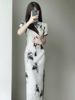 新中式国风气质优雅短袖旗袍，2023年夏季高端气质，淑女范连衣裙