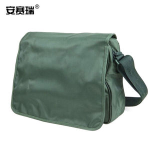 安赛瑞工具包挎包单肩包斜挎包户外旅行斜跨背包携行包作业包绿色