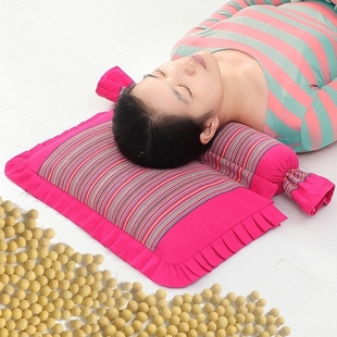 黄豆颈椎枕颈椎专用修复枕头荞麦，护颈枕成人矫正反弓病人黄豆枕芯