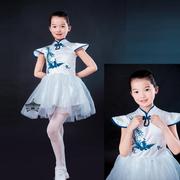 定制元旦儿童演出服蓬蓬纱裙男女童合唱服表演服学生装公主裙舞蹈