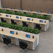 办公桌单人1.2米电脑桌办公室1.4米简约办公作桌职员单人桌椅组合