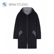bmwstudio宝马男装秋冬季大衣，商务休闲兔毛混纺，双面呢毛呢大衣男