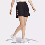 Adidas阿迪达斯三叶草运动裤女子夏季透气跑步休闲梭织短裤HP0107