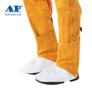 友盟-9100焊接脚盖牛皮，布材质(布材质)阻燃电焊，脚盖脚套防烫防焊渣飞溅