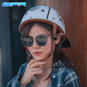 棒球帽头盔3C认证复古哈雷电动摩托车骑行半盔男女个性夏季翘瓢盔