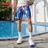 有志者UZIS美式潮流运动短裤男夏季网眼透气宽松篮球训练球裤冰裂