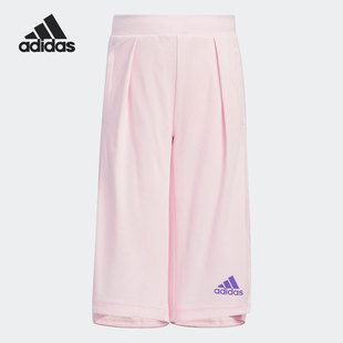 Adidas/阿迪达斯2022春夏小童运动短裤七分裤HE0041