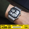 十年电力卡西欧casio手表，男复古小方块电子，防水男表ae-1200whd-1a