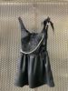 欧洲站21女装立体胸型性感，透视蕾丝绣花吊带连衣裙