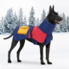 狗狗衣服冬装中型大型犬威玛杜宾德牧金毛加厚加绒保暖拼色棉衣