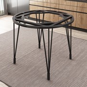 定制铁艺茶几架餐桌桌腿支架，圆形沙发组合简约岩板小边几桌脚底座