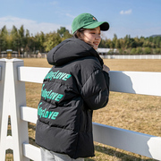 少女羽绒服高中学生冬装2023年初中生短款外套加厚大童黑色青少年