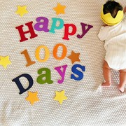 宝宝拍照背景布婴儿百天满月拍摄道具照相100天周岁背景摄影道具