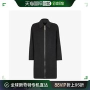 香港直邮潮奢fendi芬迪男士外套，灰色羊绒外套ff0772apo1