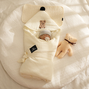 婴儿包被加厚冬款新生儿用品抱被春秋纯棉初生，宝宝襁褓包裹被外出