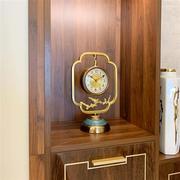 新中式钟表座钟欧式摆件时钟美式复古客厅静音家用时尚个性台式钟