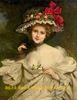 印花DMC纯棉十字绣套件客厅欧式油画古典人物宫廷优雅玫瑰美女