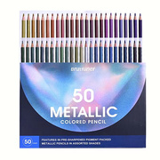 brutfuner本范儿金属色彩铅50色绘画美术铅笔珠光色油性彩色铅笔