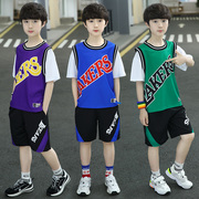 儿童篮球服男童套装24号科比球衣，篮球训练服运动速干幼儿园小学生