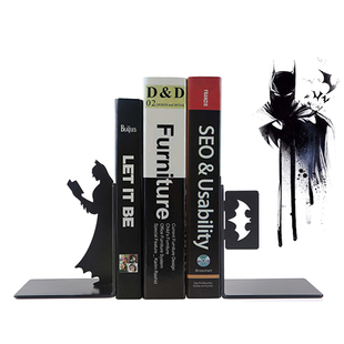 蝙蝠侠创意金属书立架书档书挡书，靠书架挡板书笠儿童书夹桌面摆件